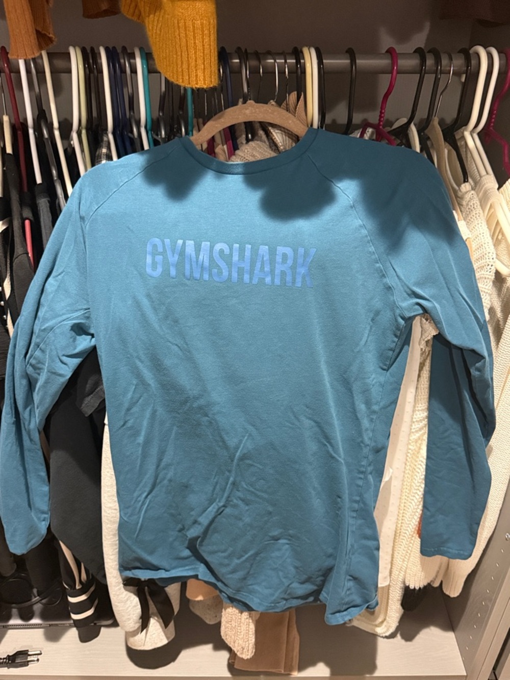 Gymshark Teal Blue Long Sleeve Crew